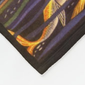 Vintage Meerjungfrau Fleecedecke (Ecke)