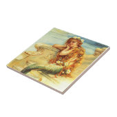 Vintage Meerjungfrau Fliese (Seite)