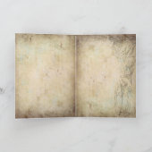 Vintage Meerjungfrau-Grußkarte Karte (Innenseite)