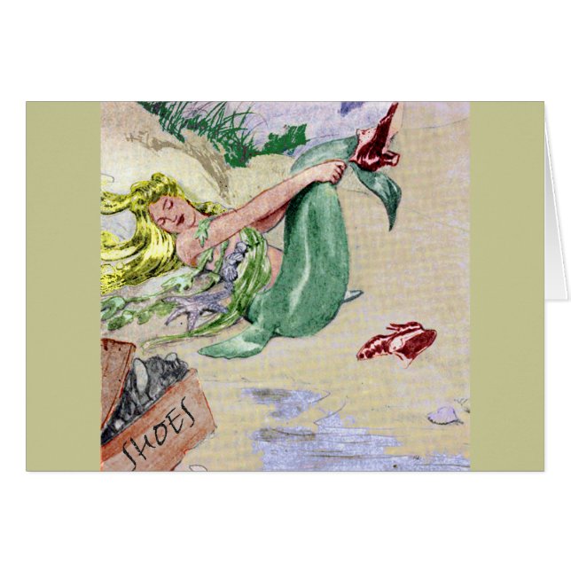 Vintage Meerjungfrau in der Farbe (Vorderseite (Horizontal))