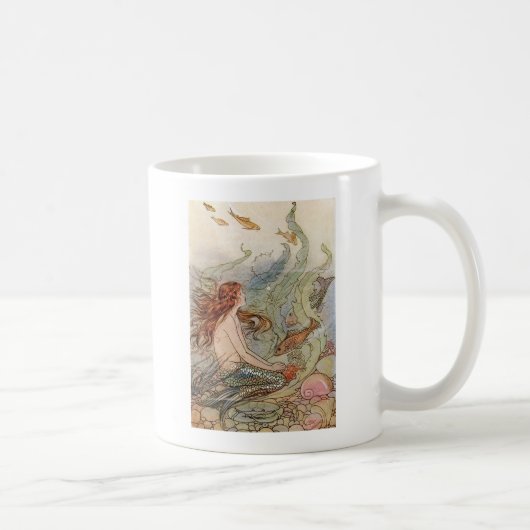 Vintage Meerjungfrau Kaffeetasse (Rechts)