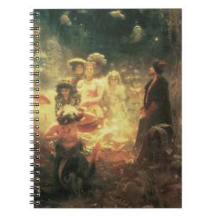 Vintage Meerjungfrau-Königin Notizblock