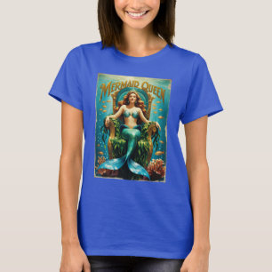 Vintage Meerjungfrau Königin T-Shirt - Zeitlose Oz