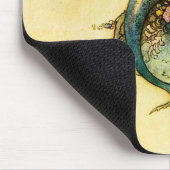 Vintage Meerjungfrau-Mausunterlage Mousepad (Ecke)