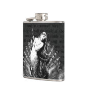 Vintage Meerjungfrau mit Seashells Flachmann (Links)