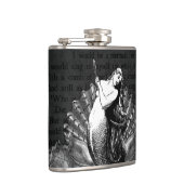 Vintage Meerjungfrau mit Seashells Flachmann (Rechts)