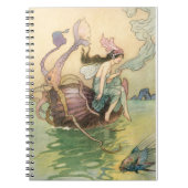 Vintage Meerjungfrau Notizblock (Vorderseite)