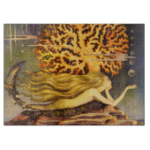 Vintage Meerjungfrau Schneidebrett (Vorderseite)