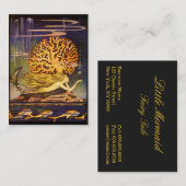 Vintage Meerjungfrau Visitenkarte (Vorne/Hinten)