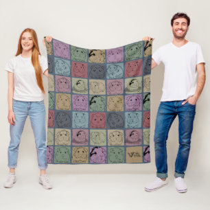 Vintage-Meerschweinchen-Decke Kuscheltier-Geschenk Fleecedecke
