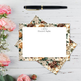 Vintage mehrfarbige Blume, weiße Rote Rosen Mitteilungskarte