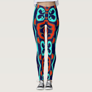 Vintage mehrfarbige nahtlose "Ratti_Creative_Arts" Leggings