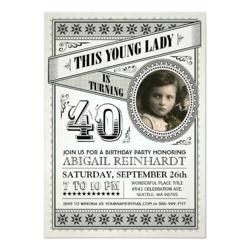 Retro Einladungen Zum 100 Geburtstag Meine Einladungskarten De
