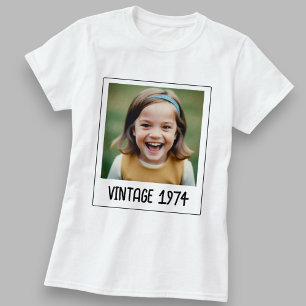 Vintage-Meilenstein-Geburtstags-Foto-Andenken T-Shirt
