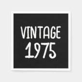 Vintage Meilensteine zum Geburtstag Serviette (Vorderseite)