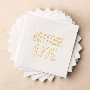 Vintage Meilensteine zum Geburtstag Servietten Mit Folie