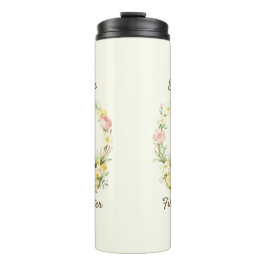 Vintage Mein erster Osterhase Blumenkranz Thermosbecher
