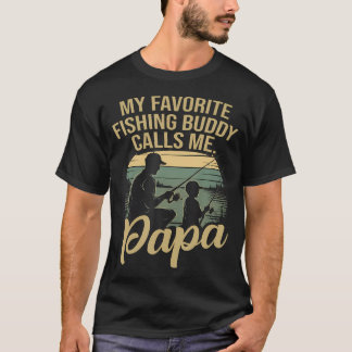 Vintage Mein Lieblings-Angelfreund nennt mich Papa T-Shirt