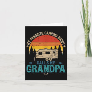 Vintage Mein Lieblings-Camping-Kumpel nennt mich O Karte