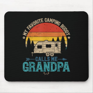 Vintage Mein Lieblings-Camping-Kumpel nennt mich O Mousepad