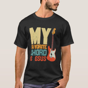 Vintage Mein Lieblingsakkord ist Gsus Jesus Gitarr T-Shirt