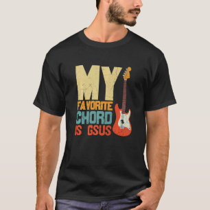 Vintage Mein Lieblingsakkord ist Gsus Jesus Gitarr T-Shirt