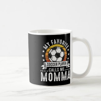Vintage mein Lieblingsfußballspieler nennt mich Mo Kaffeetasse