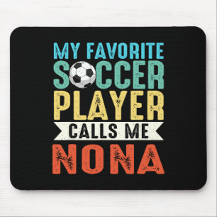 Vintage Mein Lieblingsfußballspieler nennt mich No Mousepad