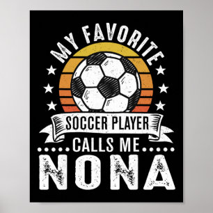 Vintage mein Lieblingsfußballspieler nennt mich No Poster