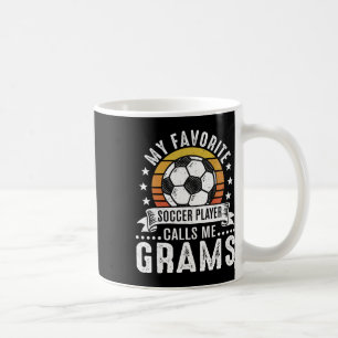 Vintage Mein Lieblingsfußballspieler nennt mich Om Kaffeetasse