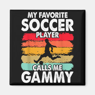 Vintage Mein Lieblingsfußballspieler nennt mich Om Magnet
