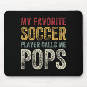 Vintage Mein Lieblingsfußballspieler nennt mich Op Mousepad