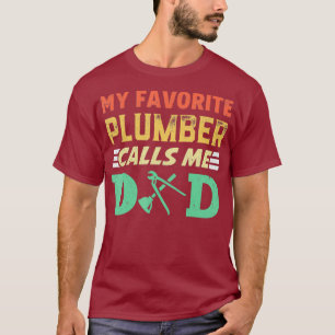 Vintage Mein Lieblingsklempner nennt mich Papa Lus T-Shirt