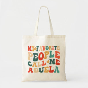 Vintage Mein Lieblingsmenschen nennen mich Abuela Tragetasche
