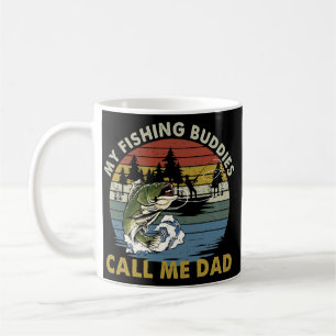 Vintage Meine Angelfreunde nennen mich Papa Angeln Kaffeetasse