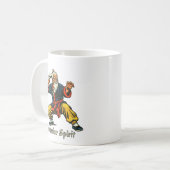 Vintage-Meister der Kampfkünste Kaffeetasse (Vorderseite Links)