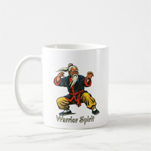 Vintage-Meister der Kampfkünste Kaffeetasse