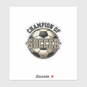 Vintage-Meister des Soccer-Ball-Shirt-Designs_1 Aufkleber