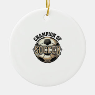 Vintage-Meister des Soccer-Ball-Shirt-Designs_1 Keramik Ornament