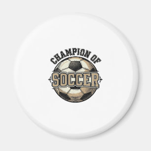 Vintage-Meister des Soccer-Ball-Shirt-Designs_1 Magnet