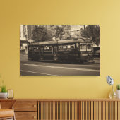 Vintage Melbourne-Straßenbahn Leinwanddruck (Insitu (Wohnzimmer))