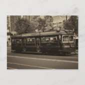 Vintage Melbourne-Straßenbahn Postkarte (Vorderseite)