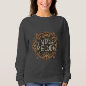 "Vintage Melodie" Fraueneinzigartiger T - Shirt (Vorderseite)