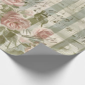 Vintage Melodie Geschenkpapier (Ecke)