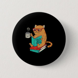 Vintage Meme trinken guten Kaffee und lesen gut Button