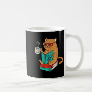 Vintage Meme trinken guten Kaffee und lesen gut Kaffeetasse