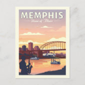 Vintage Memphis Postkarte (Vorderseite)