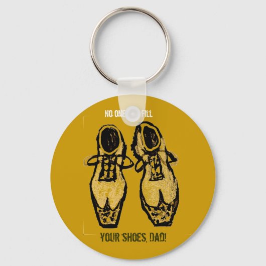 Vintage Mens Shoes Vatertag Schlüsselanhänger (Vorderseite)