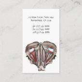 Vintage menschliche Anatomie, Augen Visitenkarte (Rückseite)