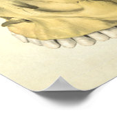 Vintage menschliche Anatomie Druckkopf innen Poster (Ecke)